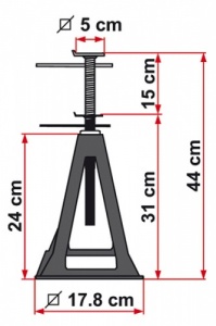 Fiamma Plastic Stabilising Jacks